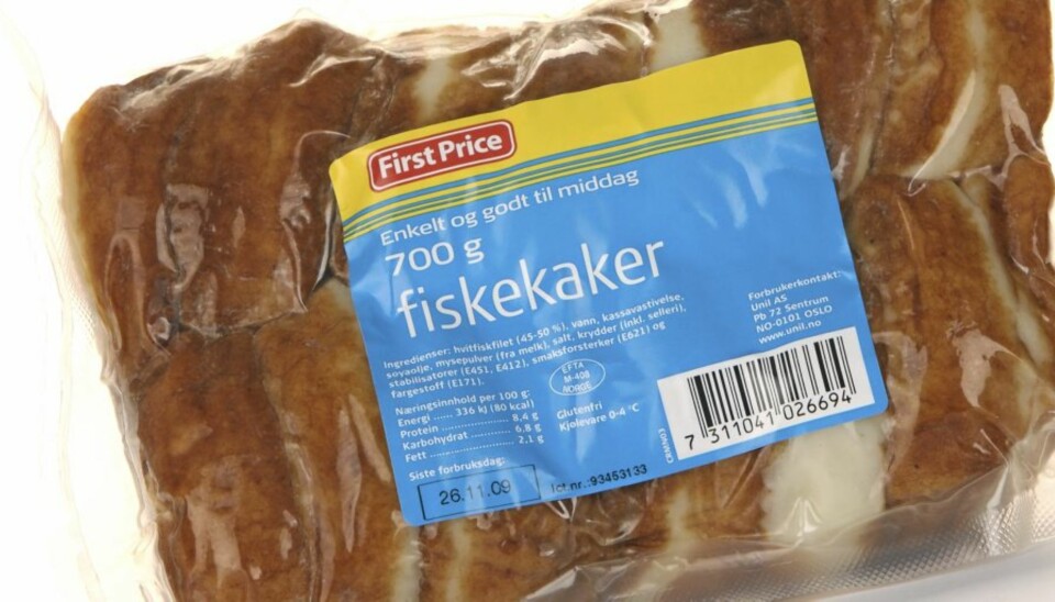 HELT OK: Fiskekakene fra First Price er greie, men er noe rar på konsistens.