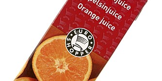 BEST PÅ SMAK: Appelsinjuicen fra Euroshopper er best på smak.