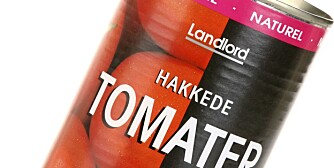 BEST PÅ SMAK: De hakkede tomatene fra Landlord kan minne litt om ketchup, men den var absolutt den beste på alt.