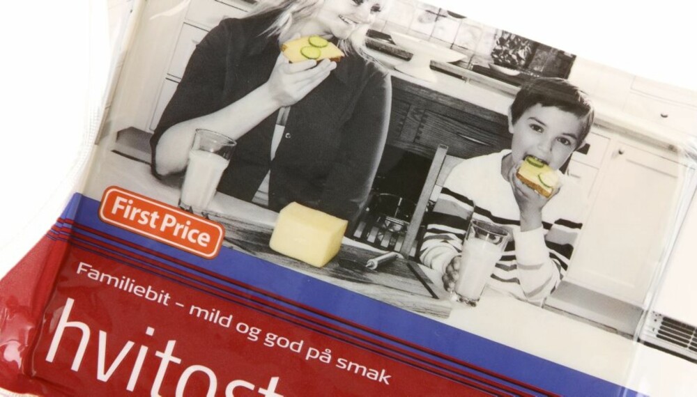 TAM: Hvitosten fra First Price er tam påsmak, men likevel blant de bedre i denne testen. TAM: Hvitosten fra First Price er tam påsmak, men likevel blant de bedre i denne testen.