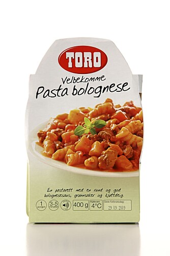 FLEST KALORIER: Pasta bolognese fra Toro.