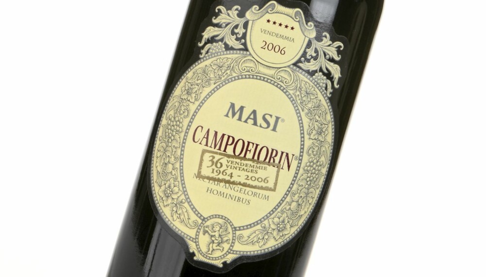 LETT BITTER AVSLUTNING: Masi Campofiorin 2006 er en rødvin med rik frukt i smaken med lett bitter avslutning.