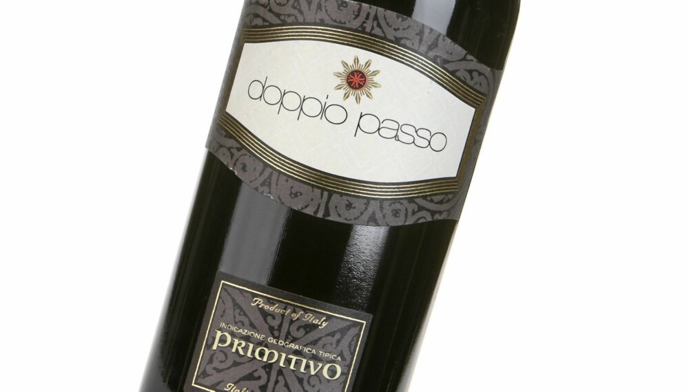 LITE FYLDE: Doppio Passo 2007 er en rødvin med bløte tanniner og lite fylde.
