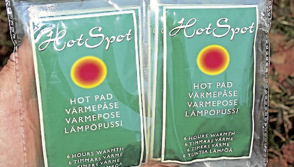 GREI VARME: HotSpot kommer i 6-pakning og gir grei varme i seks timer.