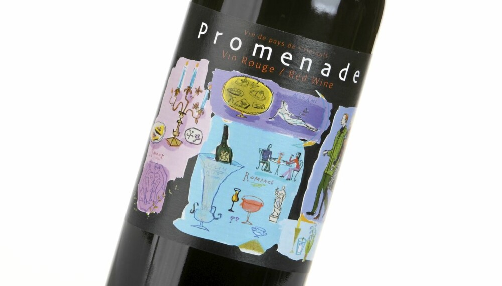 SYNTETISK: Promenade 2008 er en rødvin med søt, syntetisk frukt i smaken.