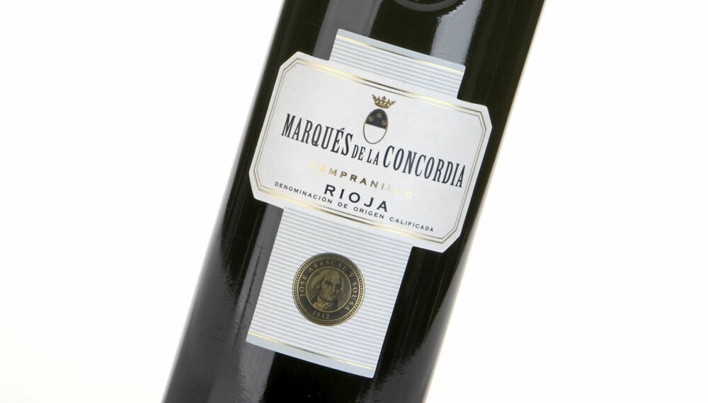LITE FRUKT: Marqués de Concordia Tempranillo 2007 er en rødvin med lite frukt i duften og tørr, trepreget frukt i smaken.