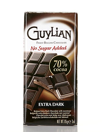 KORT SMAKSBILDE: Sjokoladen fra Guylian har et kort smaksbilde og er litt kjedelig.