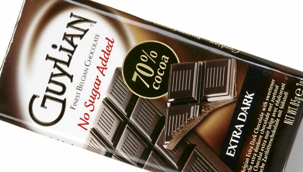 KJEDELIG: Guylian Belgian Chocolate Extra Dark 70 prosent er en sjokolade med litt kjedelig og intetsigende smak.