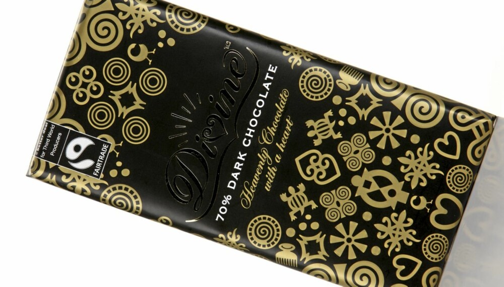 GREI SØDME: Divine Dark chocolate 70 prosent er en sjokolade med grei sødme og fruktighet. GREI SØDME: Divine Dark chocolate 70 prosent er en sjokolade med grei sødme og fruktighet.