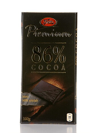 MYE KAKAO: Sjokoladen smaker høyt kakaoinnhold, men smelter ikke på tungen.