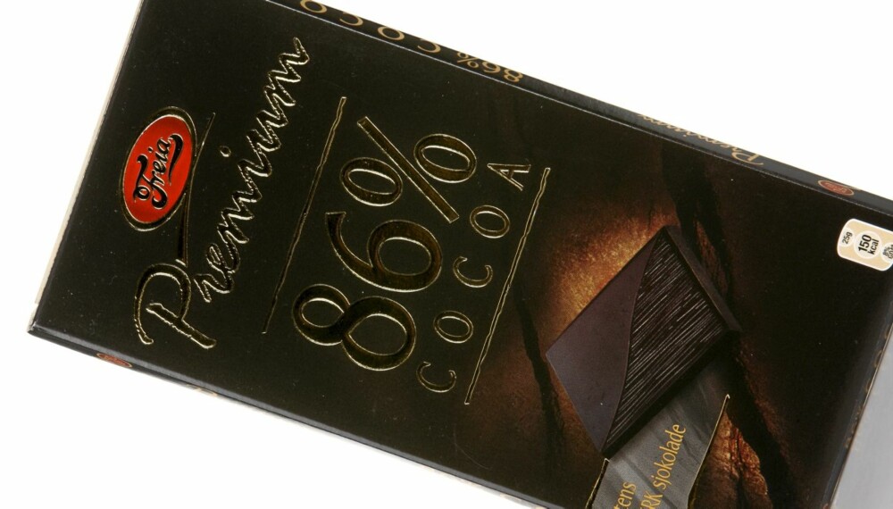 LITE DUFT: Freia Premium 86 prosent dufter lite eller ingenting, men smaker greit sjokolade.