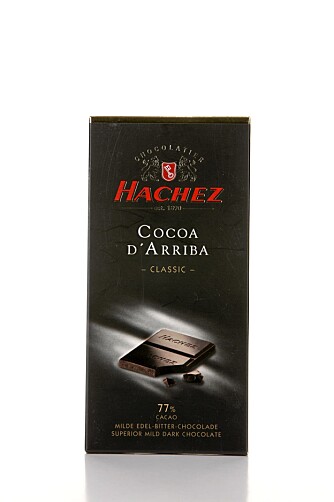 GOD MUNNFØLELSE: Hachez Cocoa d' Arriba 77 prosent er litt fet på smak, men den gir en god munnfølelse. GOD MUNNFØLELSE: Hachez Cocoa d' Arriba 77 prosent er litt fet på smak, men den gir en god munnfølelse.