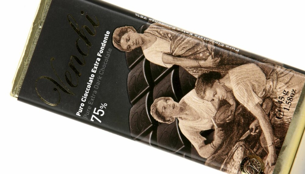 MINT: Venchi Puro Cioccolato Extra fondante 75 prosent har en duft som minner om mint.