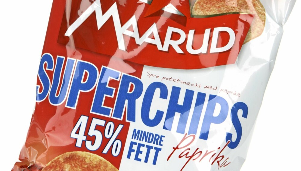 FRITYR: Maarud Superchips Paprika er en chips som smaker frityr og lite paprika.