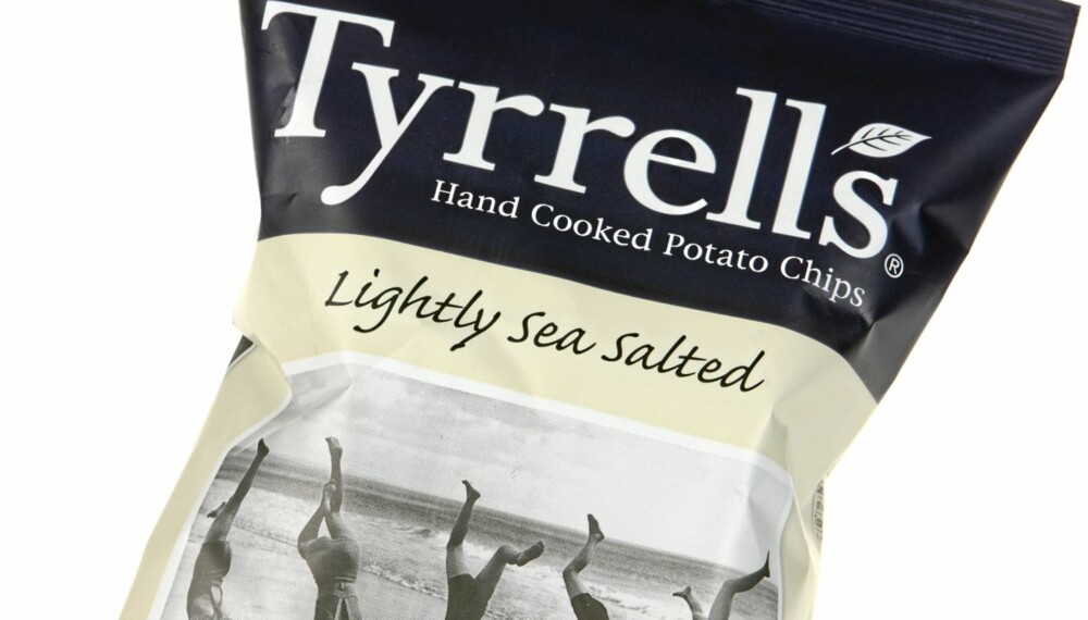 INTETSIGENDE: Tyrrells Lightly Sea Salted er en chips som er noe intetsigende på smak.