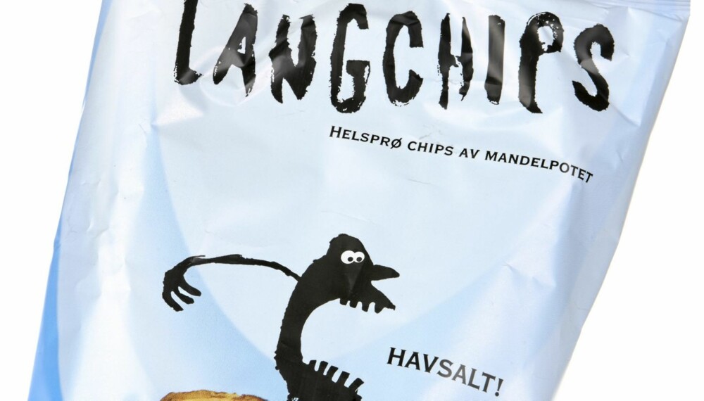 SKUFFER: Langchips Havsalt er en chips som ser bedre ut enn den smaker. Skuffer litt.