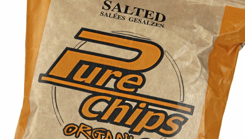 LITT NØYTRAL: Pure Chips Organic Tradition er en chips som er litt lite salt på smak.