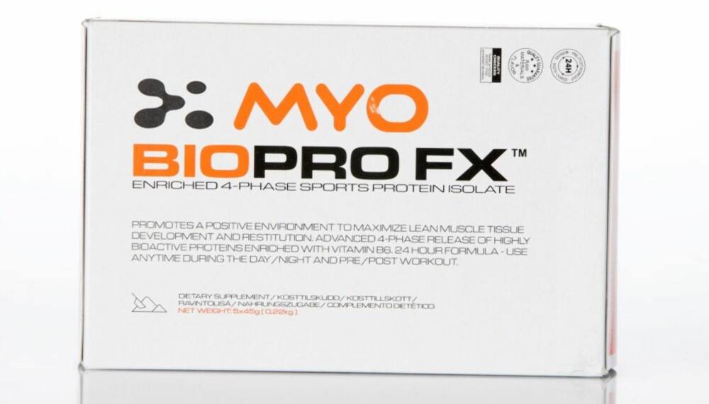 PLUSS FOR PORSJONSPOSER: Biopro FX fra Myo.