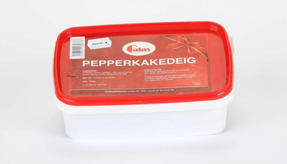 TEST AV PEPPERKAKEDEIG: Europris/Calas