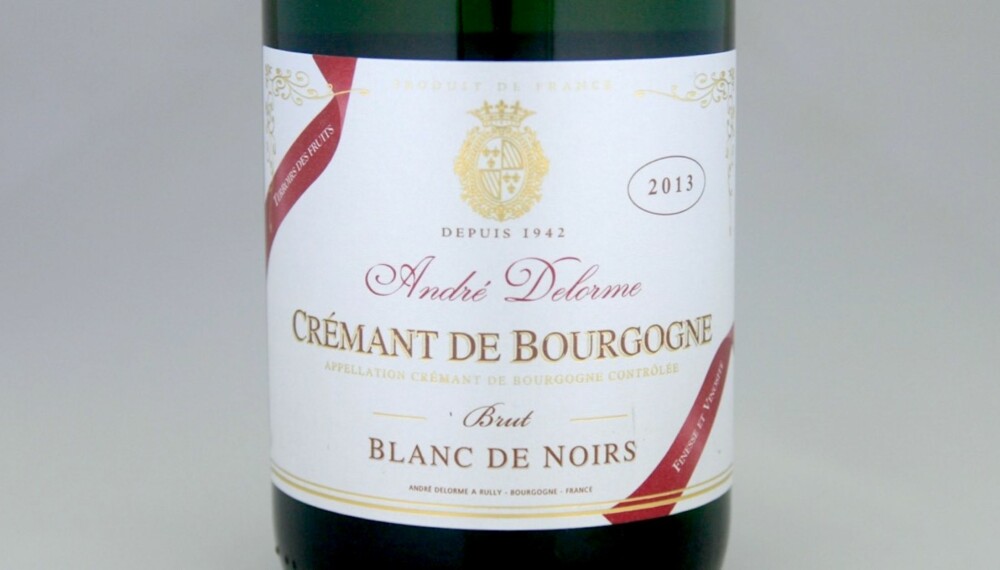 GODE BOBLER: Delorme Crémant de Bourgogne Blanc de Noirs Brut 2013.