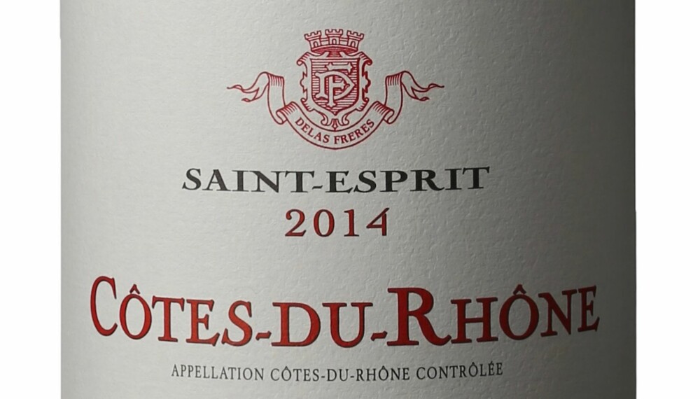 GODT KJØP: Saint-Esprit Côtes-du-Rhône 2014.