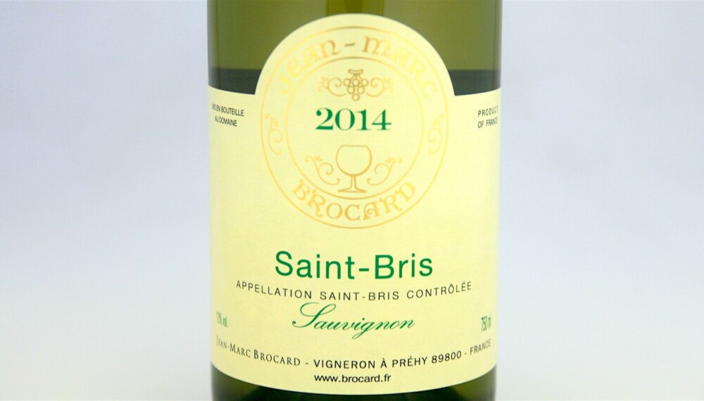 KRABBEVIN: Brocard Saint-Bris Sauvignon 2014. KRABBEVIN: Brocard Saint-Bris Sauvignon 2014.
