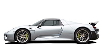 PORSCHE 918 SPYDER: 0-100: 2,5 sek, toppfart: 345 km/t. PORSCHE 918 SPYDER: 0-100: 2,5 sek, toppfart: 345 km/t.