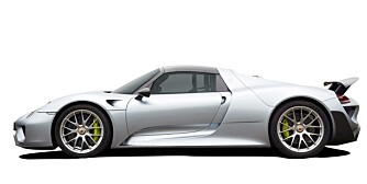 PORSCHE 918 SPYDER: 0-100: 2,5 sek, toppfart: 345 km/t.