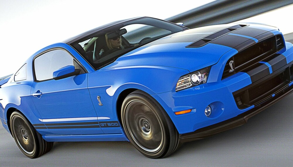 MASSIV: Shelby GT500 er skremmende sterk med sine 671 hk og 678 Nm. Foto: Ford