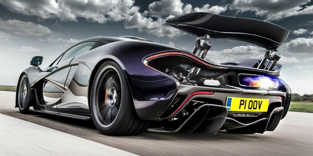 SOLID TRØKK: McLaren antar at P1 produserer samme markrykk-dynamikk som en Le Mans sportsracer. Bilen suges aktivt ned.