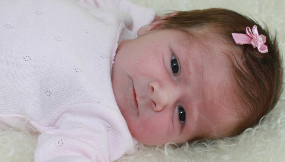 Thea Østebrød Skjærpe fra Egersund ble månedens BAM baby i mai. Foto: Privat
