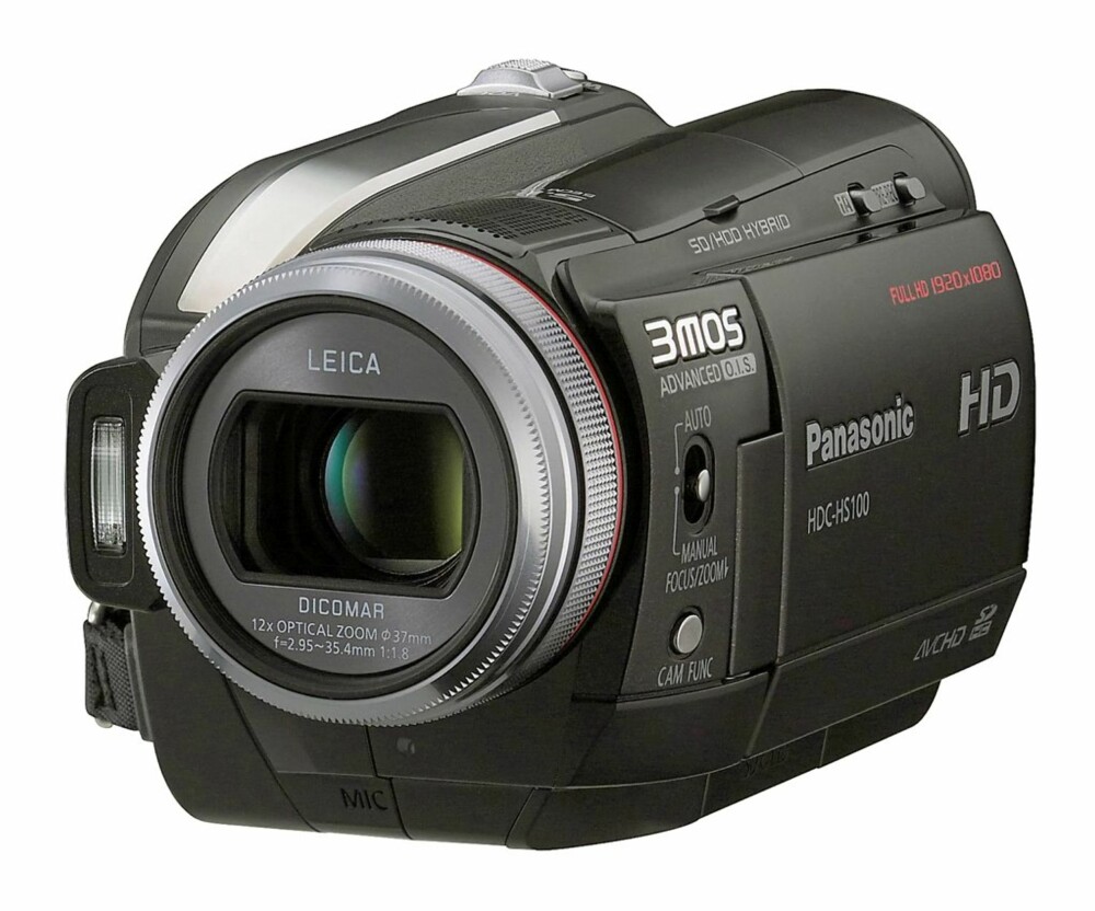 FULL HD: Panasonic HDC-HS100 filmer i full HD.