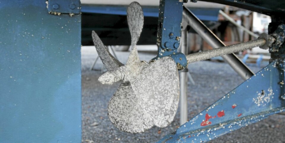 Sjekk alltid om propellen ser hel og fin ut.