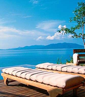 FANTASTISK UTSIKT: Det oser av luksus på Six Senses Hideaway Samui i Thailand.