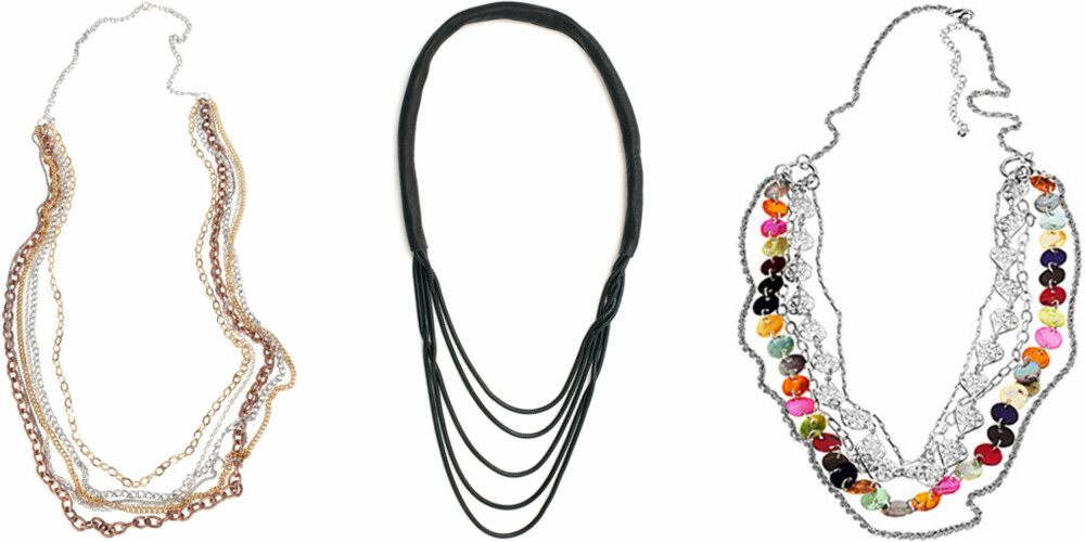 FRA VENSTRE: Ellso (kr 199), J Dauphin (kr 2499), H&M (kr 49,50). FRA VENSTRE: Ellso (kr 199), J Dauphin (kr 2499), H&M (kr 49,50).