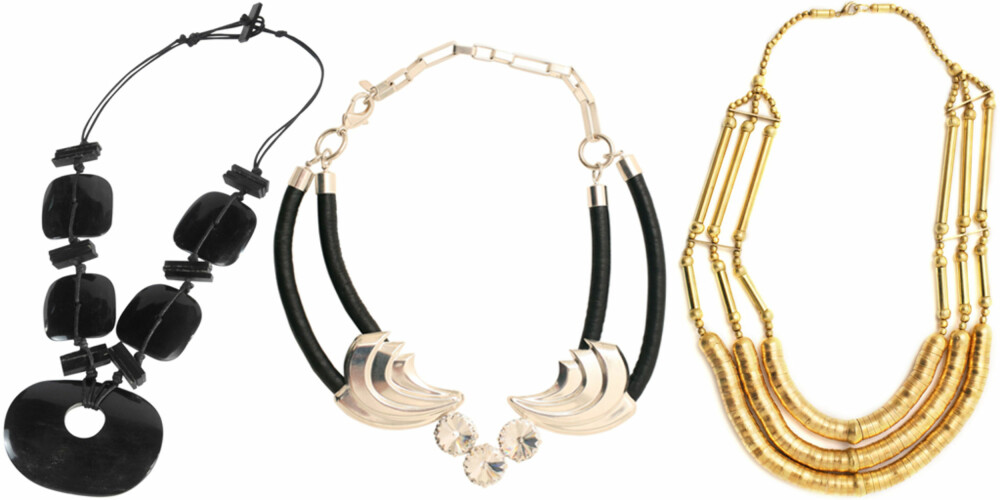FRA VENSTRE: Ellos (kr 149), Viveka Bergström (kr 1999), Nelly Accessories (kr 149). FRA VENSTRE: Ellos (kr 149), Viveka Bergström (kr 1999), Nelly Accessories (kr 149).