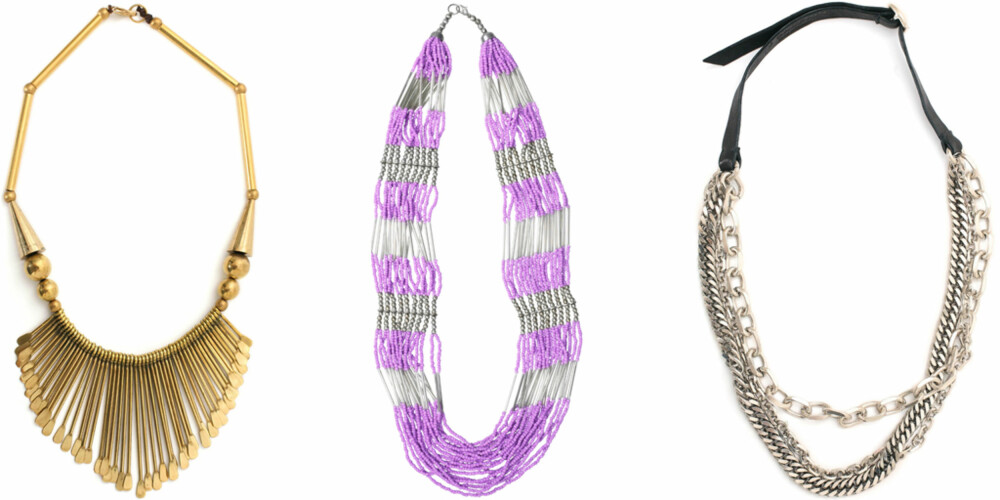 FRA VENSTRE: Nelly Accessories (kr 149), Cubus (kr 99), J Dauphin (kr 2499). FRA VENSTRE: Nelly Accessories (kr 149), Cubus (kr 99), J Dauphin (kr 2499).