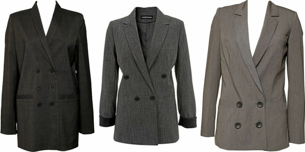 FRA VENSTRE: Vila (kr 499), Warehouse (kr 687), Dr. Denim (kr 899). FRA VENSTRE: Vila (kr 499), Warehouse (kr 687), Dr. Denim (kr 899).