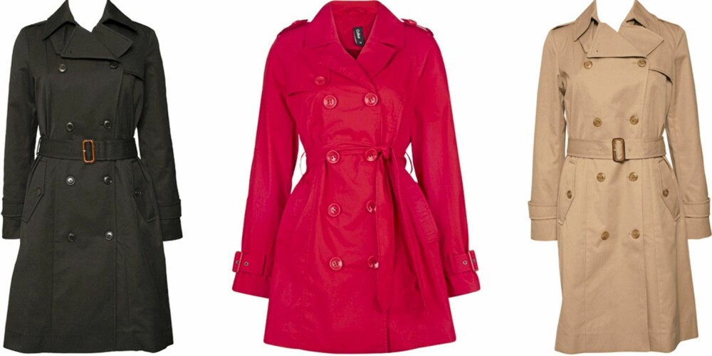 FRA VENSTRE: Filippa K (kr 3195), H&M (kr 499), Filippa K (kr 3195). FRA VENSTRE: Filippa K (kr 3195), H&M (kr 499), Filippa K (kr 3195).