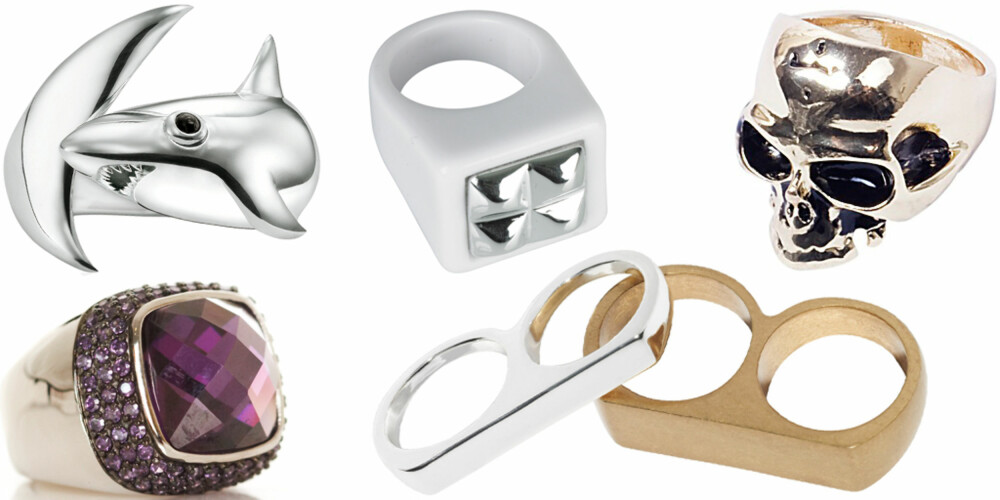 FRA VENSTRE: Mira (kr 1299), Thomas Sabo (kr 839), H&M (kr 99), Bik Bok (kr 39), Glitter (kr 79,90). FRA VENSTRE: Mira (kr 1299), Thomas Sabo (kr 839), H&M (kr 99), Bik Bok (kr 39), Glitter (kr 79,90).