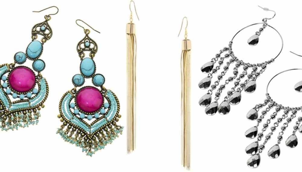 FRA VENSTRE: Accessorize (kr 149), French Connection (kr 181), Glitter (kr 129). FRA VENSTRE: Accessorize (kr 149), French Connection (kr 181), Glitter (kr 129).