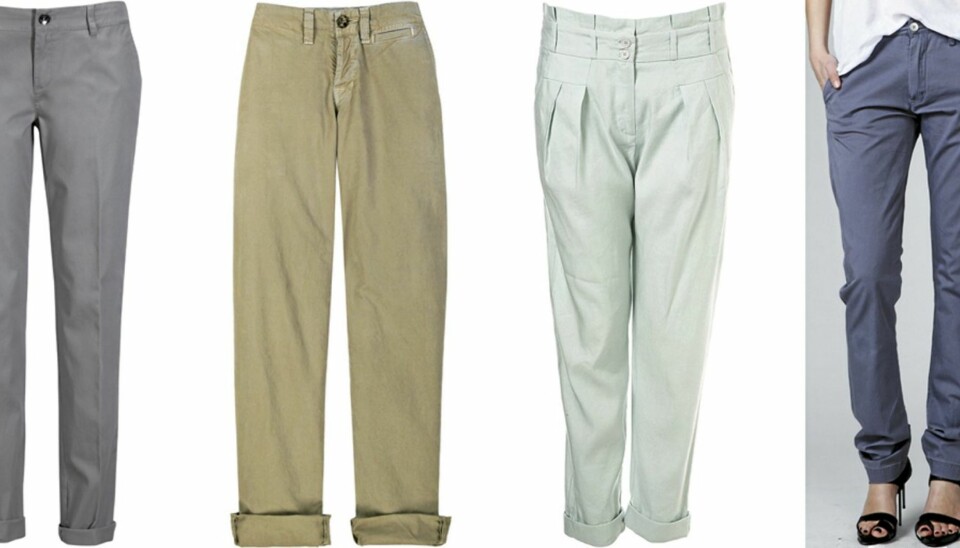 FRA VENSTRE: Esprit Collection (kr 699), J Brand (kr 2799), Topshop (kr 319), Acne (kr 1025).