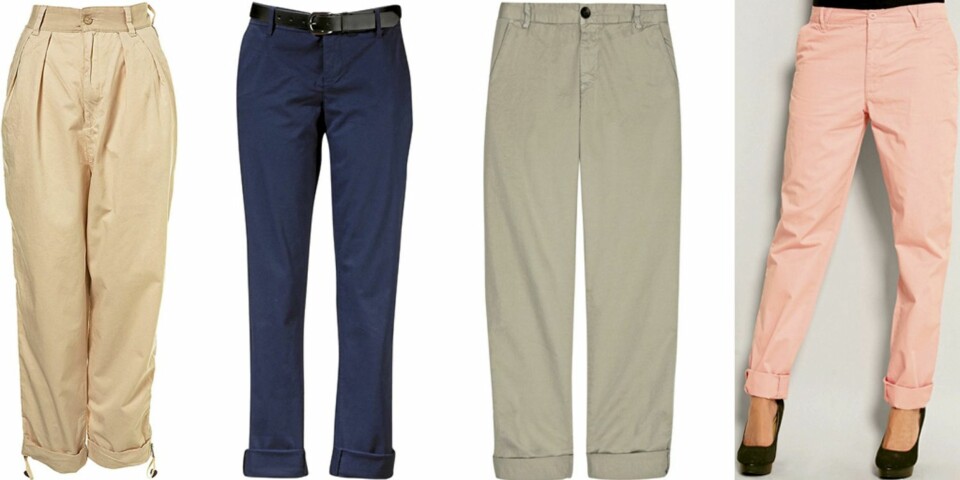 FRA VENSTRE: Topshop (kr 545,50), edc (kr 499), Curretn/Elliott (kr 1791,50), Jeane Blush (kr 199).