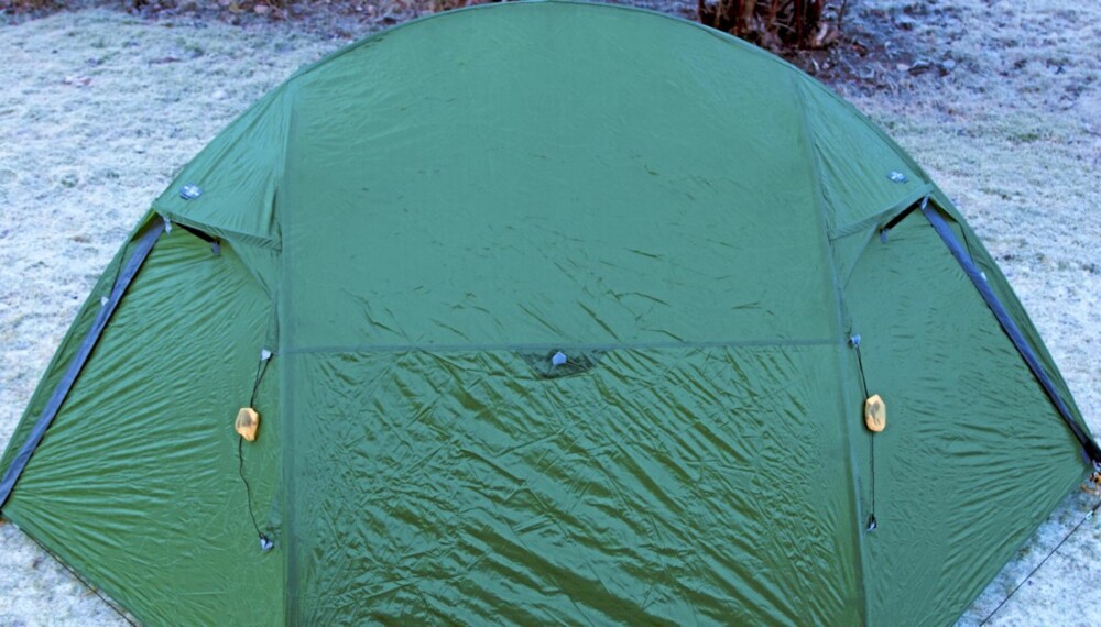 SMÅPLUKK: Exped Orion Extreme er et godt telt, men noe småplukk med hensyn til vinterbruk.