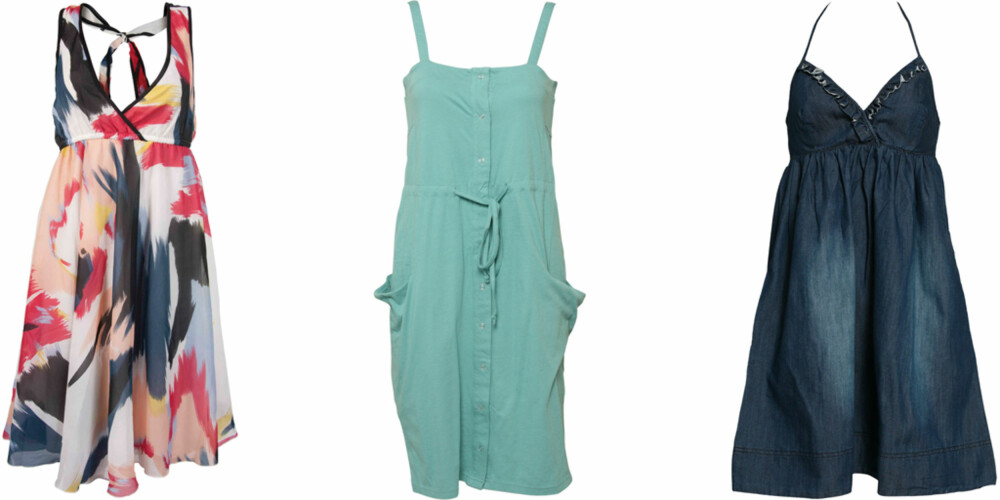 FRA VENSTRE: Vro Moda (kr 260), Cheap Monday (kr 295), Soaked in Luxury (kr 599). FRA VENSTRE: Vro Moda (kr 260), Cheap Monday (kr 295), Soaked in Luxury (kr 599).