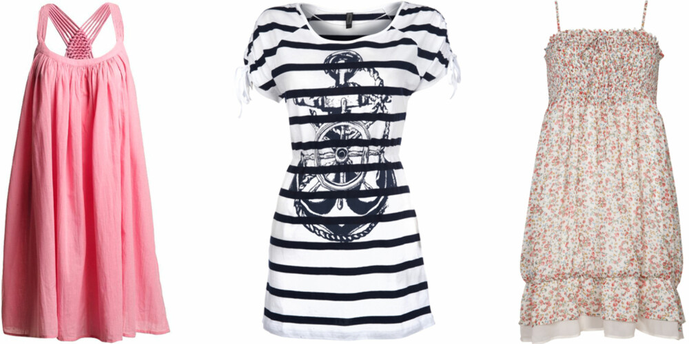 FRA VENSTRE: Lindex (kr 299), Only (kr 200), Vila (kr 250). FRA VENSTRE: Lindex (kr 299), Only (kr 200), Vila (kr 250).