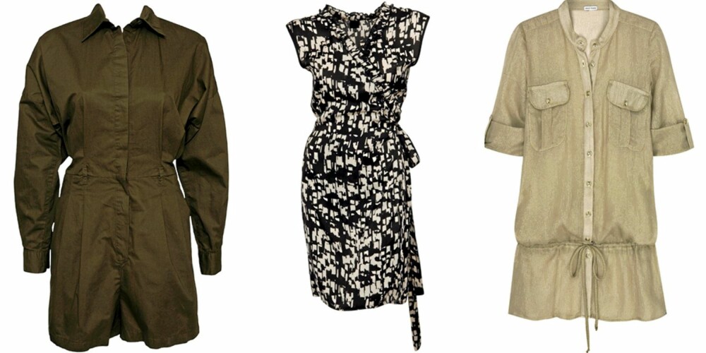 FRA VENSTRE: Mango (kr 499), InWear (kr 799), Shay Todd (kr 2560). FRA VENSTRE: Mango (kr 499), InWear (kr 799), Shay Todd (kr 2560).