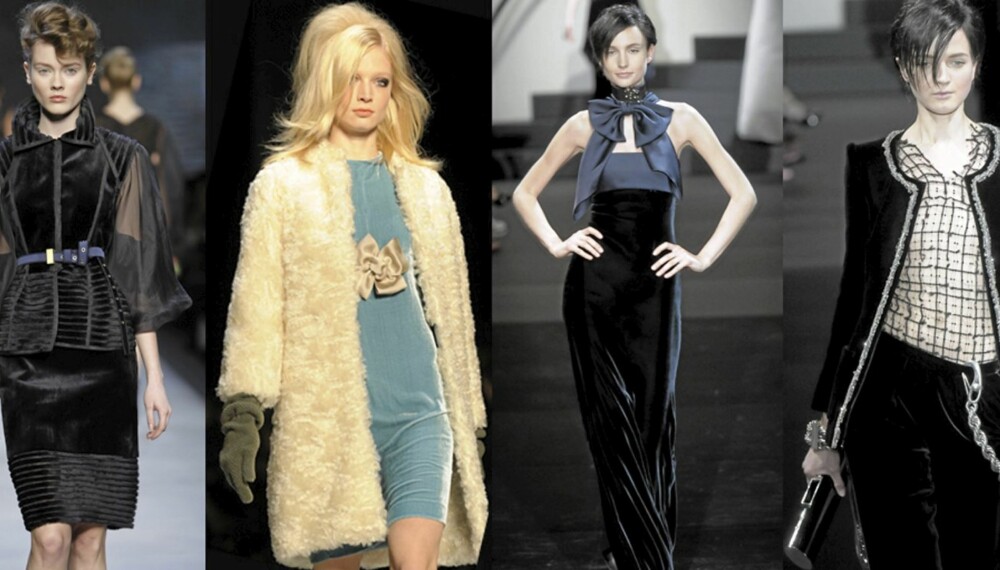 FLØYEL PÅ CATWALKEN: Fra visningen til Fendi, Rochas og Giorgio Armani. FLØYEL PÅ CATWALKEN: Fra visningen til Fendi, Rochas og Giorgio Armani.