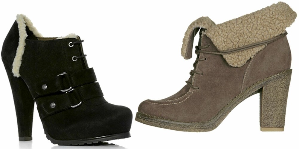 FRA VENSTRE: Next (kr 450), Din Sko (kr 549). FRA VENSTRE: Next (kr 450), Din Sko (kr 549).