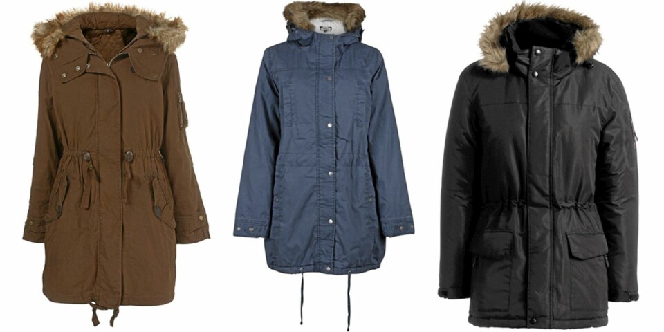 FRA VENSTRE: Topshop (kr 800), Bik Bok (kr 799), Ellos (kr 799).